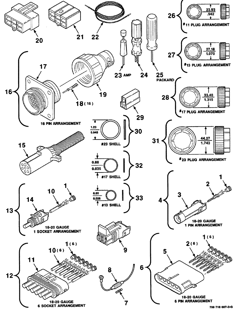 Схема запчастей Case IH RS561 - (04-032) - ELECTRICAL HARNESS SERVICE PARTS (06) - ELECTRICAL