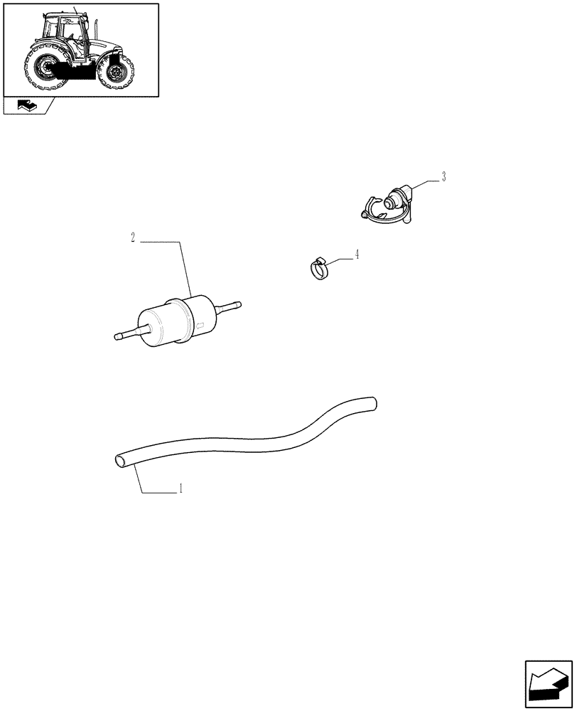 Схема запчастей Case IH FARMALL 90 - (1.14.6) - FUEL PIPES (02) - ENGINE EQUIPMENT