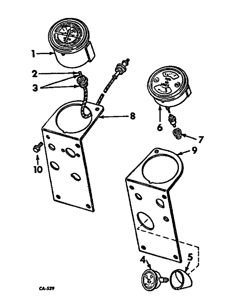 Схема запчастей Case IH 1026 - (11-02) - INSTRUMENTS, INSTRUMENT PANEL AND GAUGES Instruments