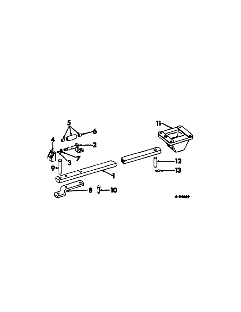 Схема запчастей Case IH 21206 - (K-02) - DRAWBARS AND HITCHES, SWINGING DRAWBAR, TRACTORS WITH VERTICALLY ADJUSTABLE DRAWBAR Drawbars & Hitches