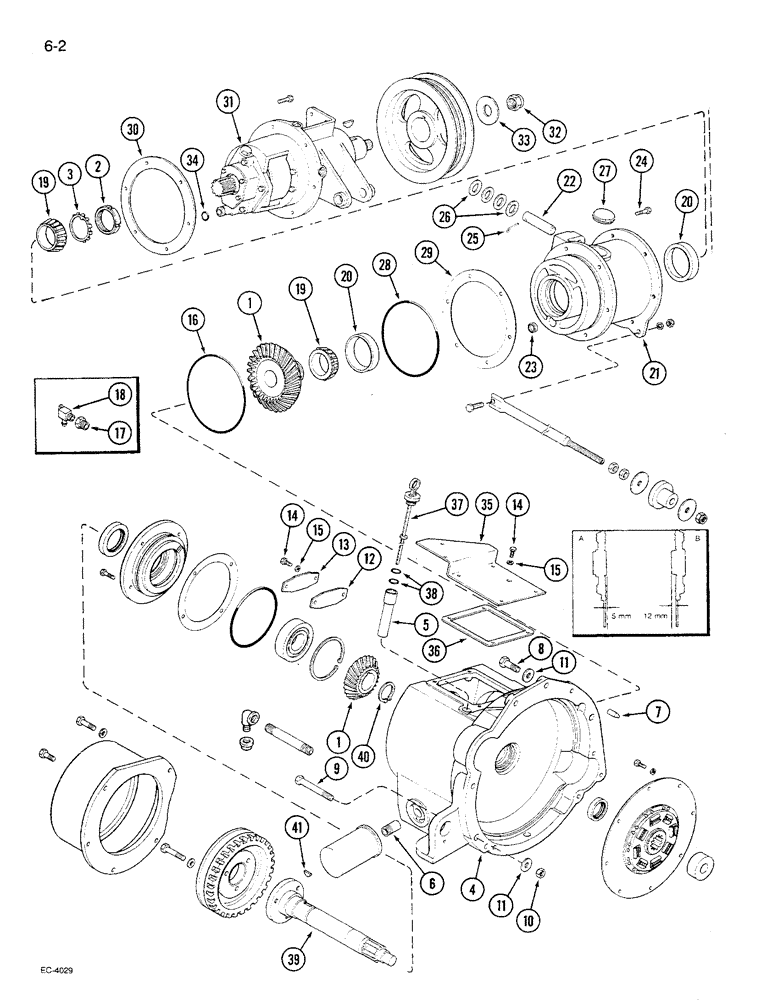 Схема запчастей Case IH 1680 - (6-002) - POWER TAKEOFF DRIVE (03) - POWER TRAIN