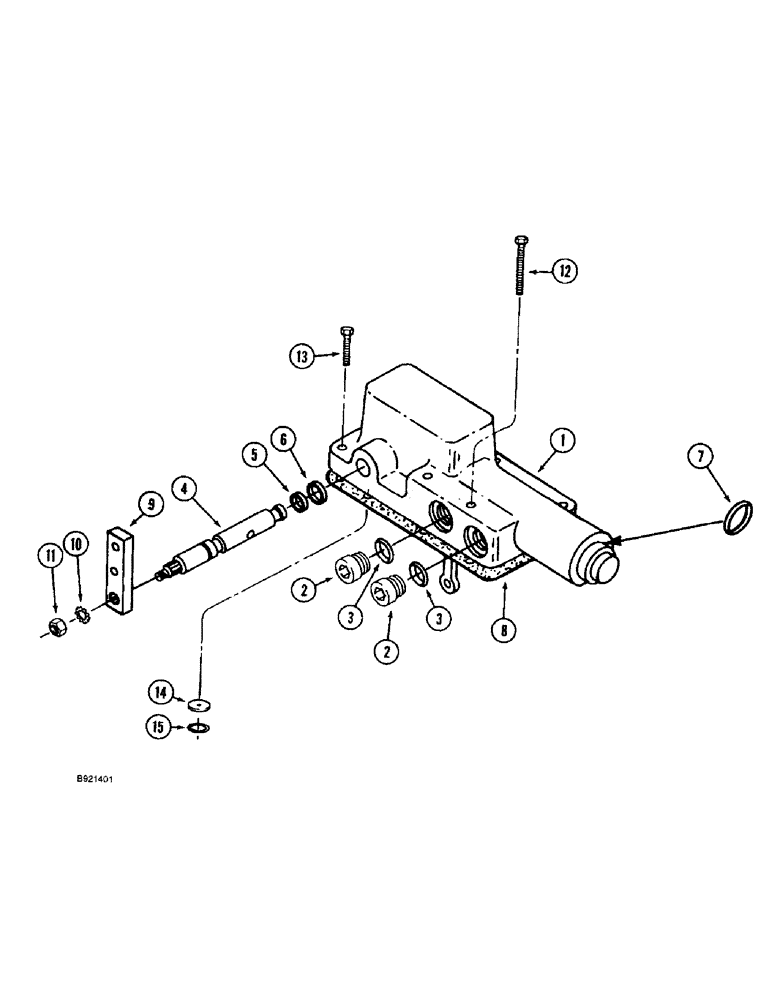 Схема запчастей Case IH 1688 - (6-28) - HYDROSTATIC PUMP, CONTROL VALVE (03) - POWER TRAIN