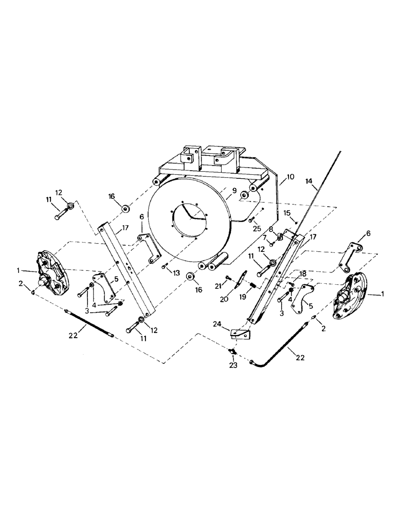 Схема запчастей Case IH ST320 - (05-01) - HYDRAULIC BRAKE AND MOUNTING, WITH SINGLE SPEED TRANSFER CASE (5.1) - BRAKES