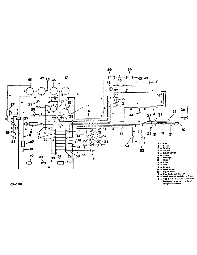 Схема запчастей Case IH 915 - (08-06) - ELECTRICAL, WIRING DIAGRAM, DIESEL ENGINE, S/N 19000 AND BELOW (06) - ELECTRICAL