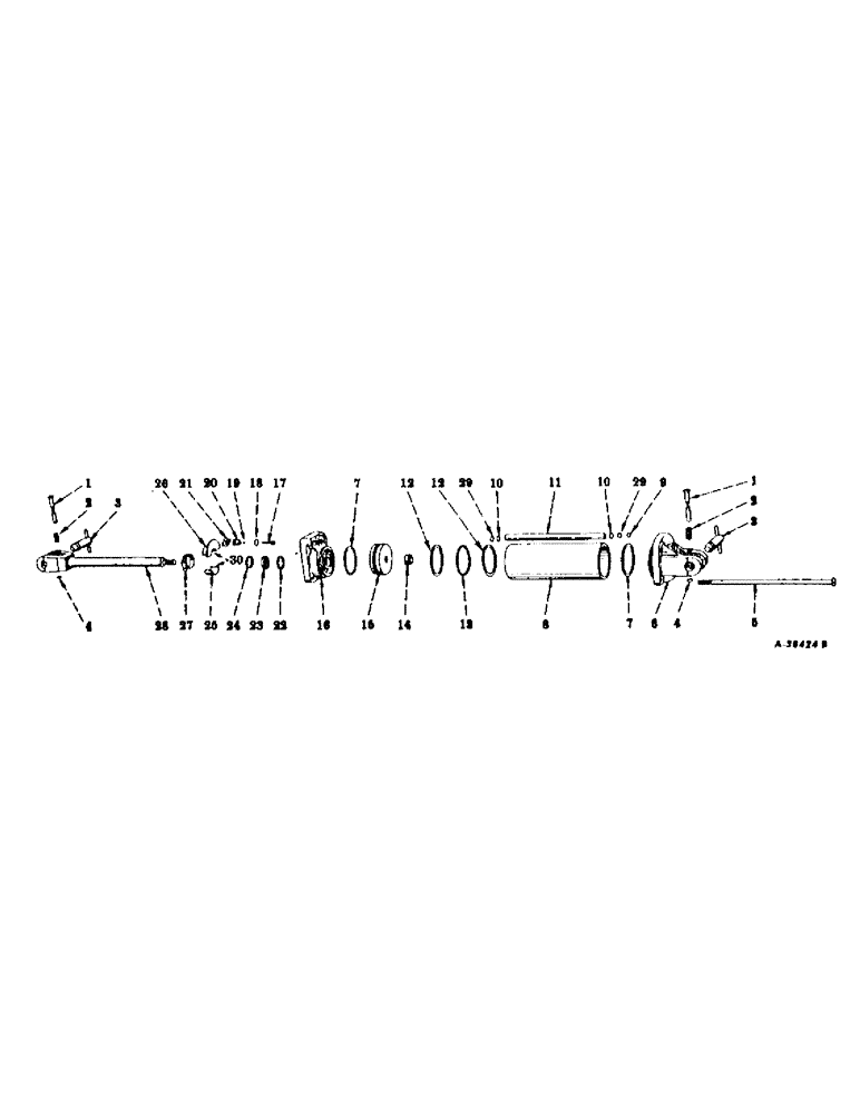 Схема запчастей Case IH 340 - (226) - HYDRAULIC SYSTEM, HYDRAULIC EQUIPMENT, HYDRAULIC CYLINDER, INTERNATIONAL 330 (07) - HYDRAULIC SYSTEM