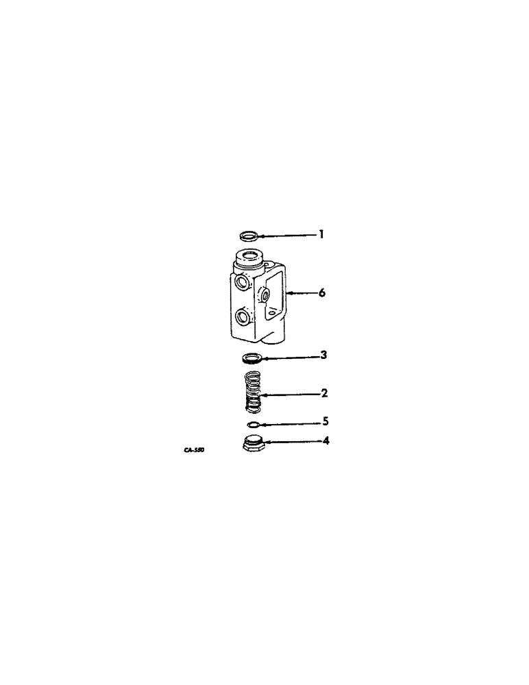 Схема запчастей Case IH HYDRO 100 - (07-46[A]) - DRIVE TRAIN, DIFFERENTIAL LOCK VALVE (04) - Drive Train