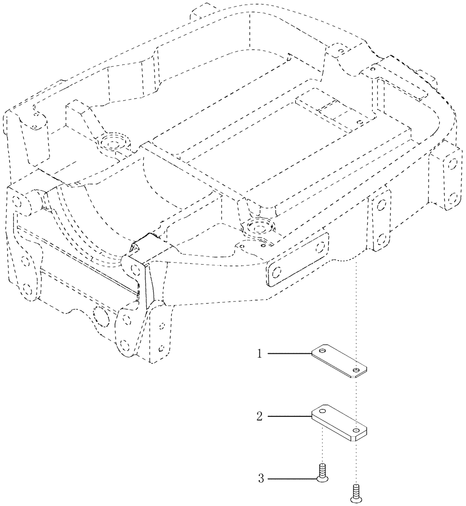 Схема запчастей Case IH LX252 - (09-06) - OSCILLATION STOPS - JX1U TRACTOR (09) - CHASSIS/ATTACHMENTS