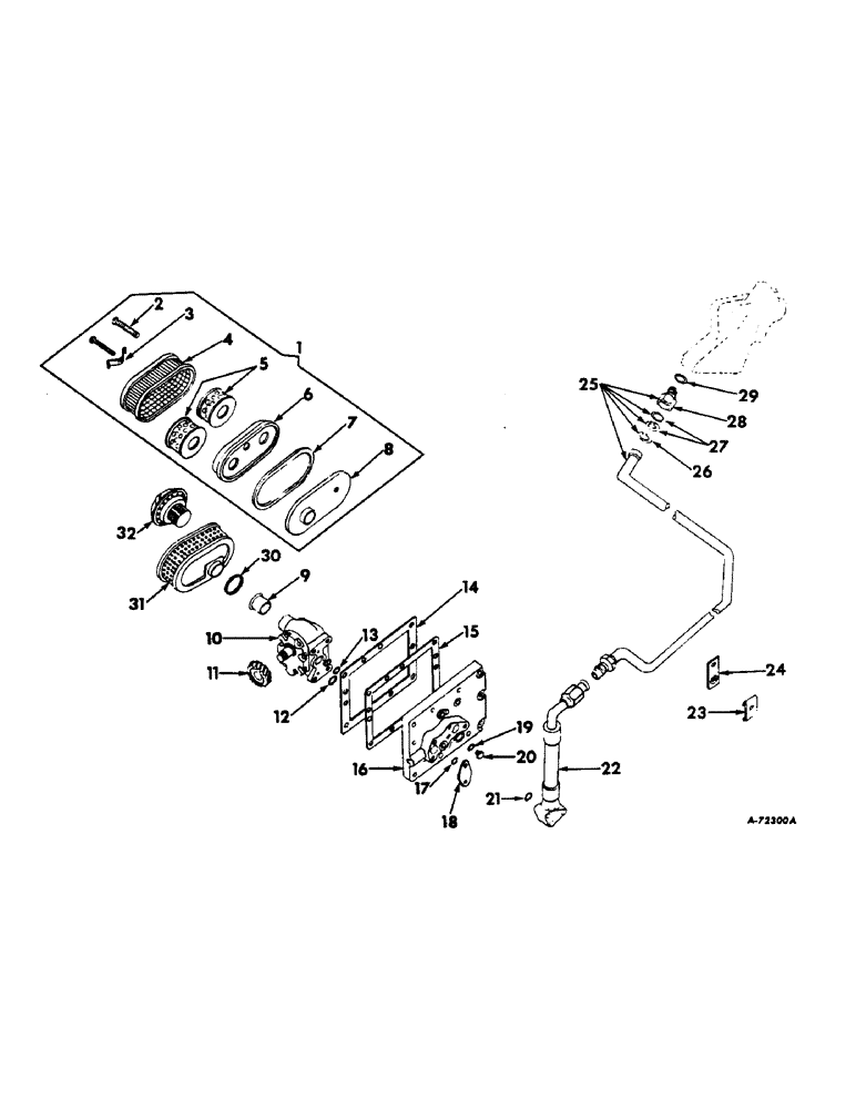 Схема запчастей Case IH 2504 - (215) - HYDRAULIC SYSTEM, HYD. POWER SUPPLY, FARMALL TRACTORS W/O DRAFT OR LIFT CONTROL OR POWER STEERING (07) - HYDRAULIC SYSTEM