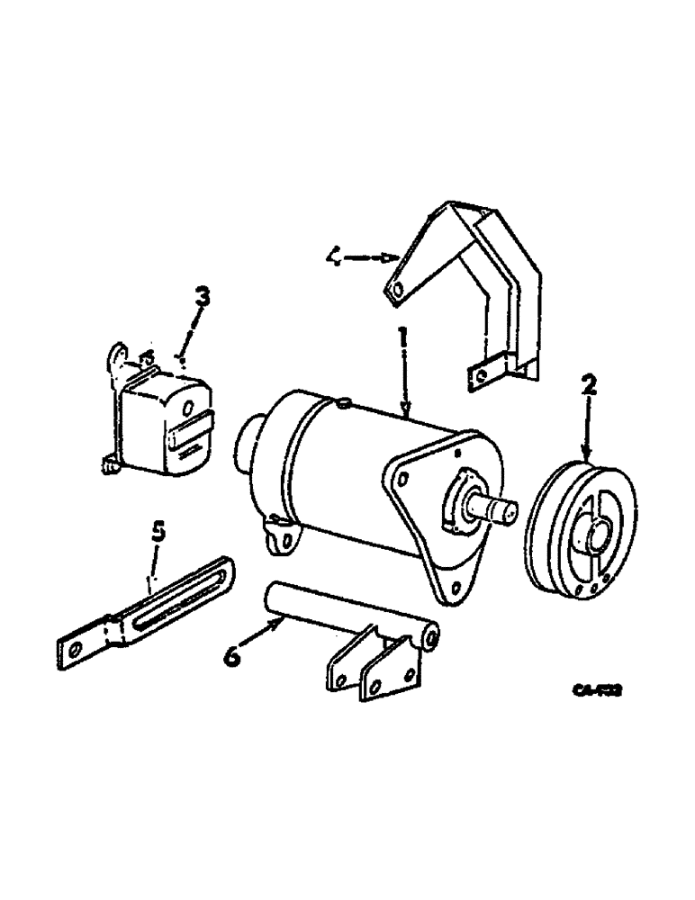 Схема запчастей Case IH 2500 - (08-02) - GENERATOR AND CONNECTIONS (06) - ELECTRICAL