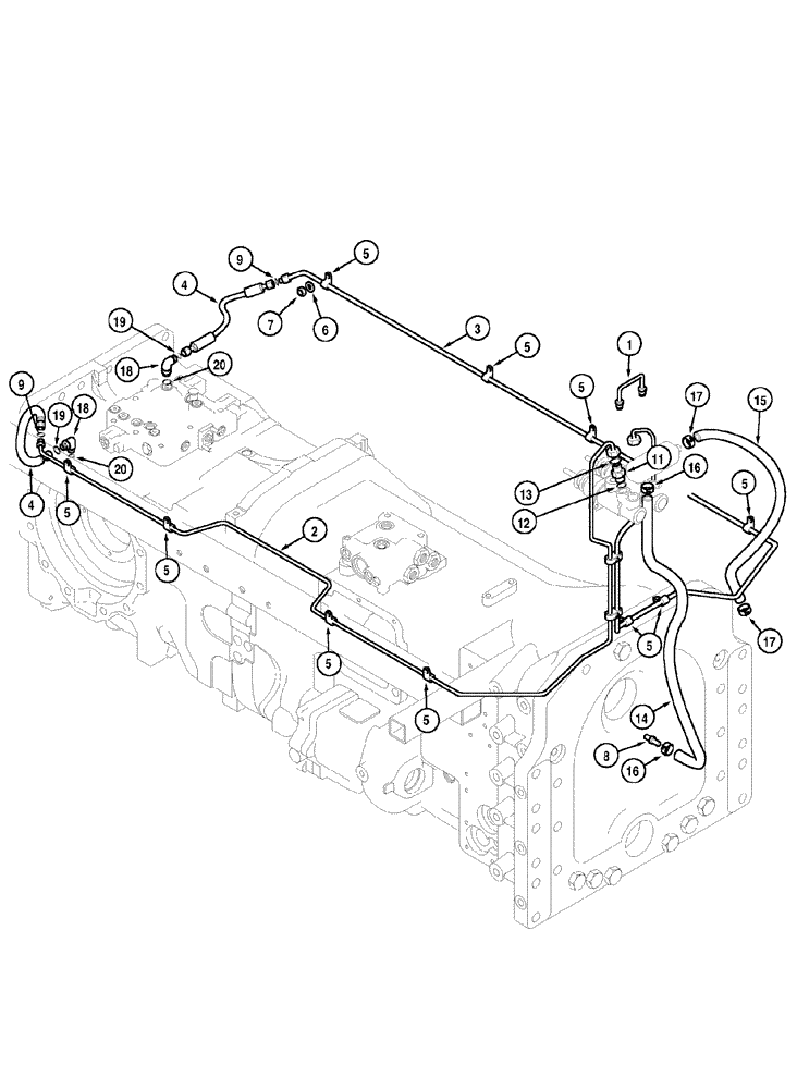 Схема запчастей Case IH MX110 - (07-08) - BRAKE SYSTEM (07) - BRAKES