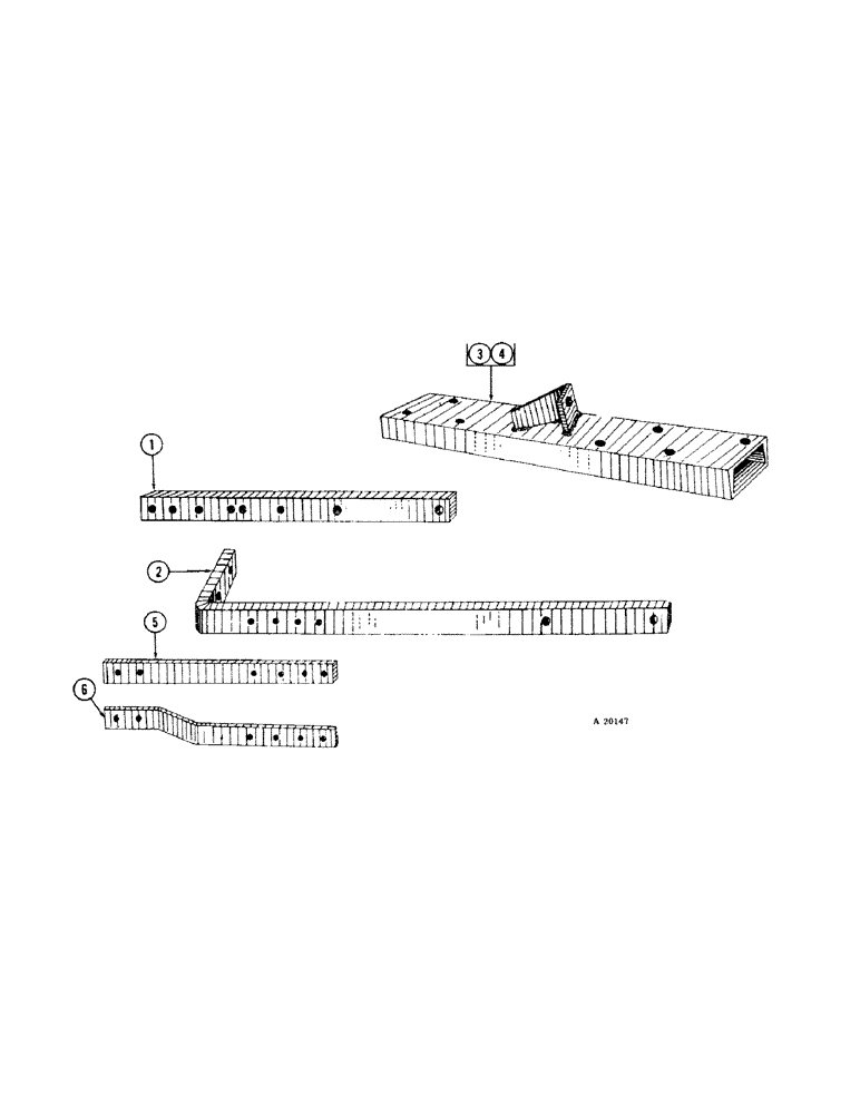 Схема запчастей Case IH MA - (16) - MAIN FRAME, MTA TWO BOTTOM, 14 AND 16 INCH 