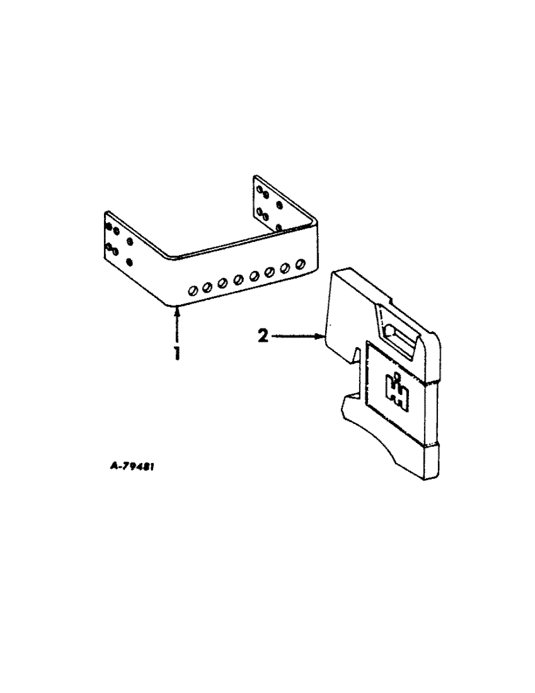 Схема запчастей Case IH 504 - (275) - MISCELLANEOUS EQUIPMENT, FRONT END WEIGHT BRACKET AND WEIGHTS, INTERNATIONAL TRACTORS Miscellaneous Equipment