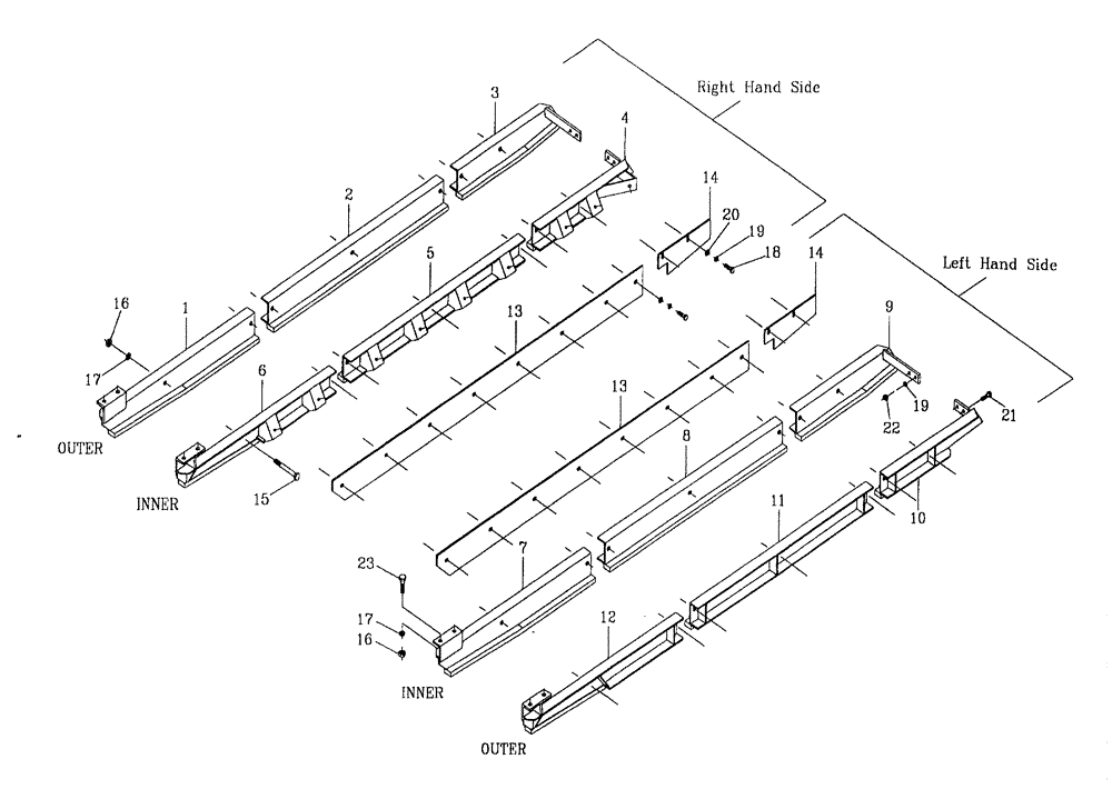 Схема запчастей Case IH 7700 - (A10[02]) - CHAIN GUIDES AND GUARDS {TRACK FRAME} Mainframe & Functioning Components