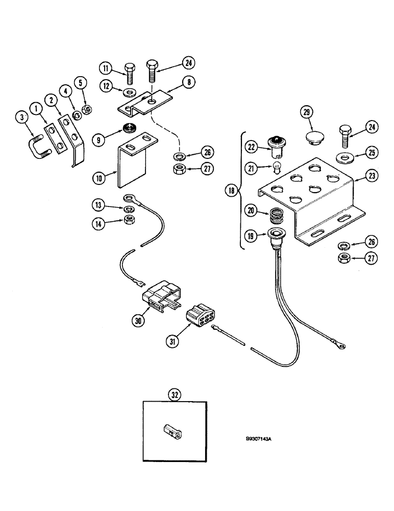 Схема запчастей Case IH 5300 - (4-10) - FEEDSHAFT ROTATION INDICATOR (04) - ELECTRICAL SYSTEMS