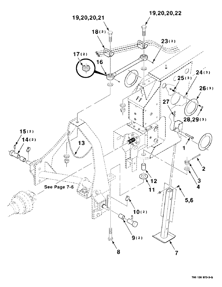 Схема запчастей Case IH 8312 - (7-04) - HITCH AND JACK ASSEMBLY, SWIVEL (37) - HITCHES, DRAWBARS & IMPLEMENT COUPLINGS