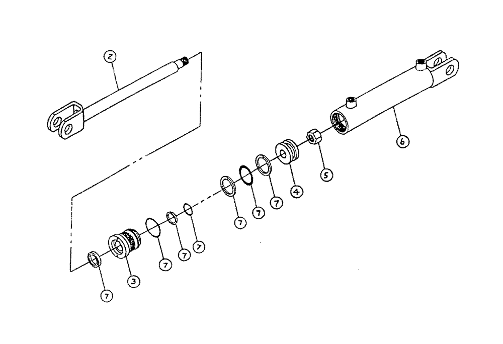 Схема запчастей Case IH PATRIOT II - (07-002) - HYDRAULIC CYLINDER - BOOM HEIGHT Cylinders