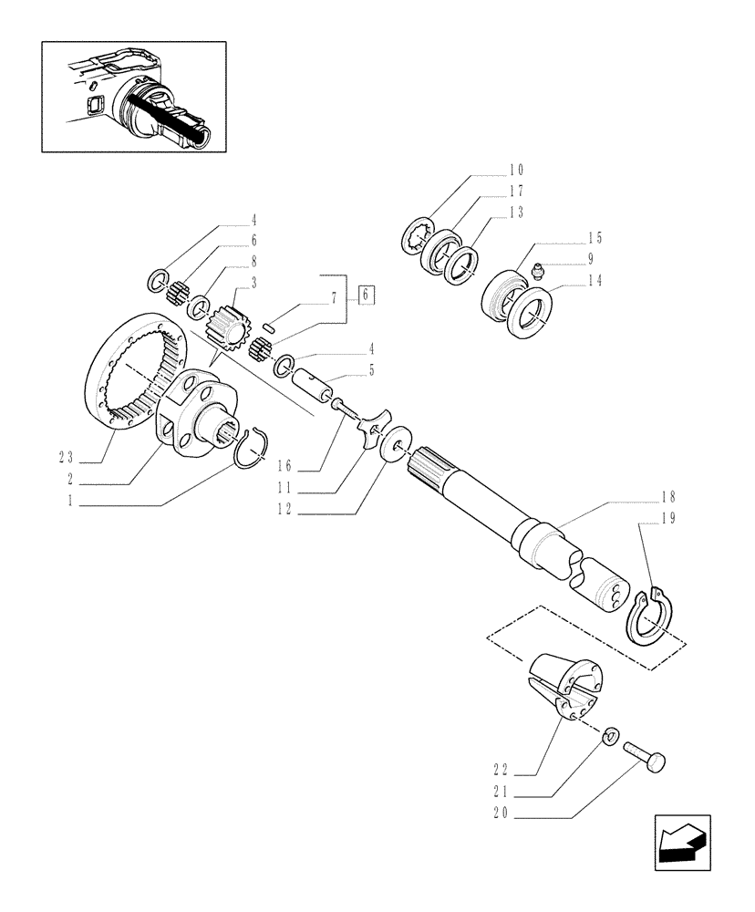 Схема запчастей Case IH MXM155 - (1.48.1/09) - (VAR.437/1) 98" LONG AXLE FOR CAST DISC (05) - REAR AXLE