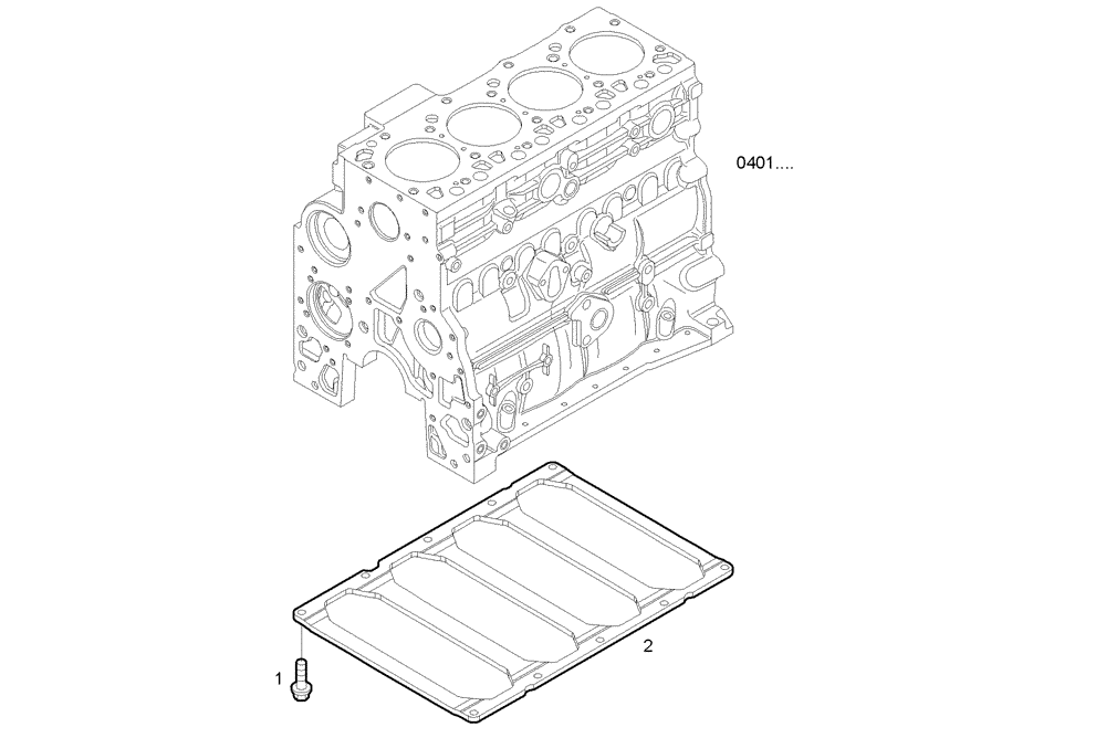 Схема запчастей Case IH F4BE0484F D601 - (0409.001) - BEDPLATE 