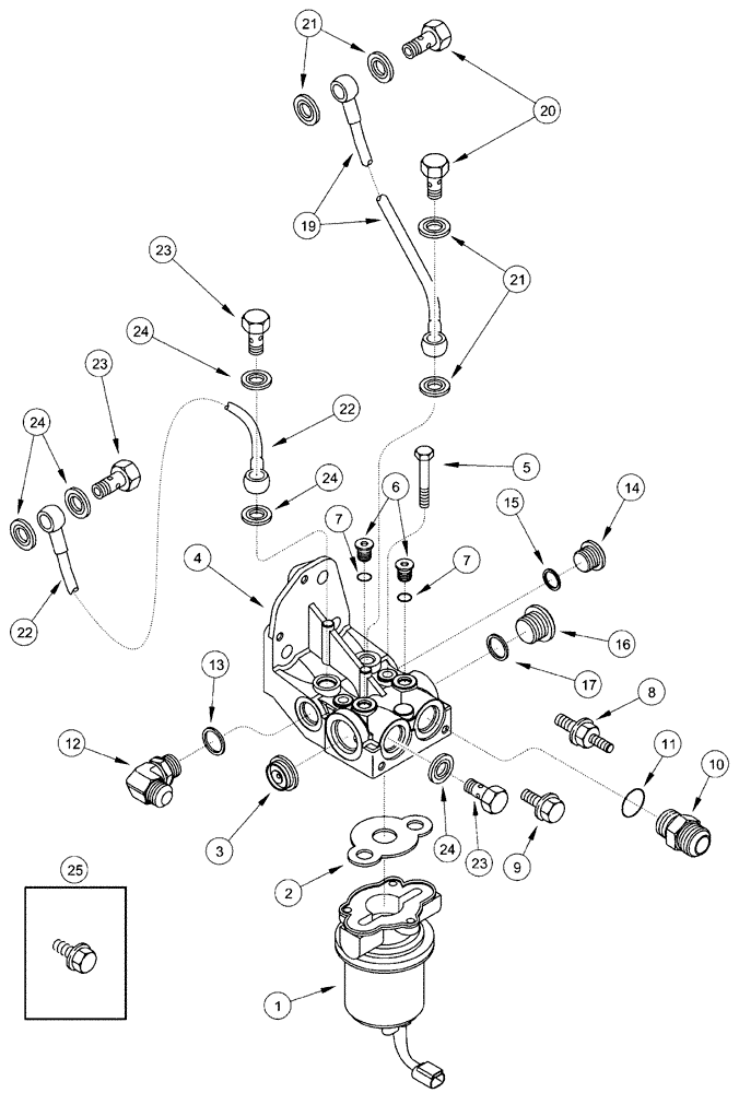 Схема запчастей Case IH FLX4510 - (02-068) - PUMP - FUEL TRANSFER, FLX4510 (01) - ENGINE