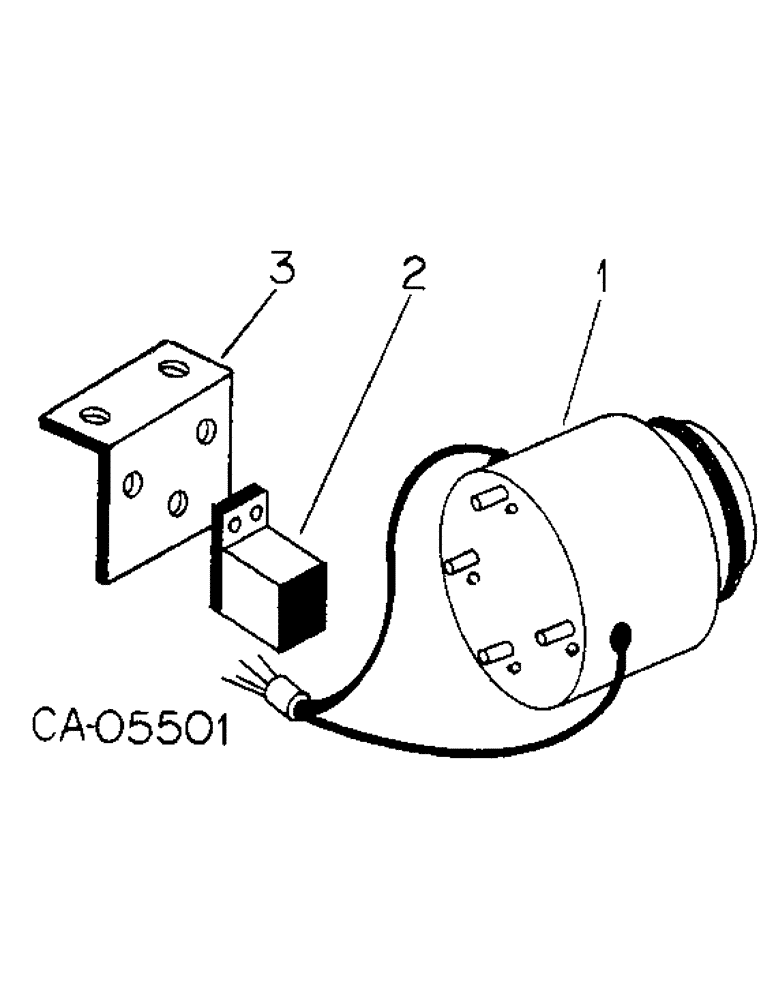 Схема запчастей Case IH 4140 - (08-08) - DUST PROOF ALTERNATOR - REGULATOR (06) - ELECTRICAL