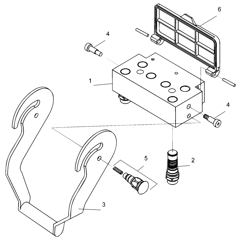 Схема запчастей Case IH LX750 - (35.310.AP[07]) - 6 COUPLER - LOWER (35) - HYDRAULIC SYSTEMS