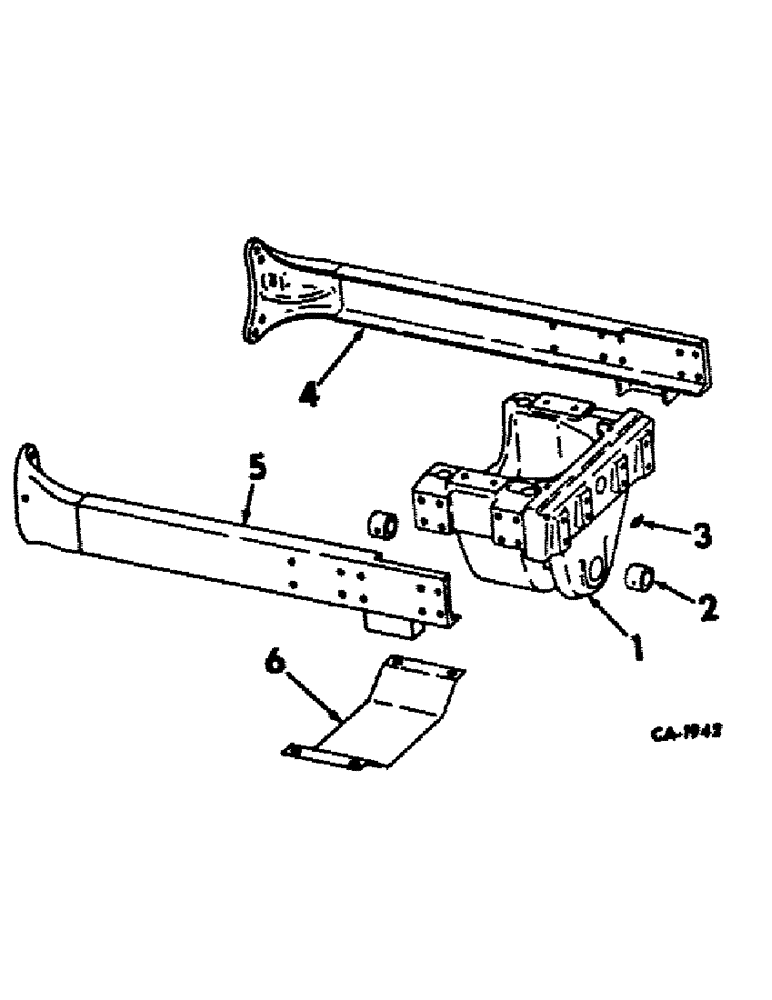 Схема запчастей Case IH 2656 - (A-09) - CHASSIS, RADIATOR AND SHEET METAL, FRONT FRAME CHANNELS AND BOLSTERS, INTERNATIONAL TRACTORS Chassis, Radiator & Sheet Metal