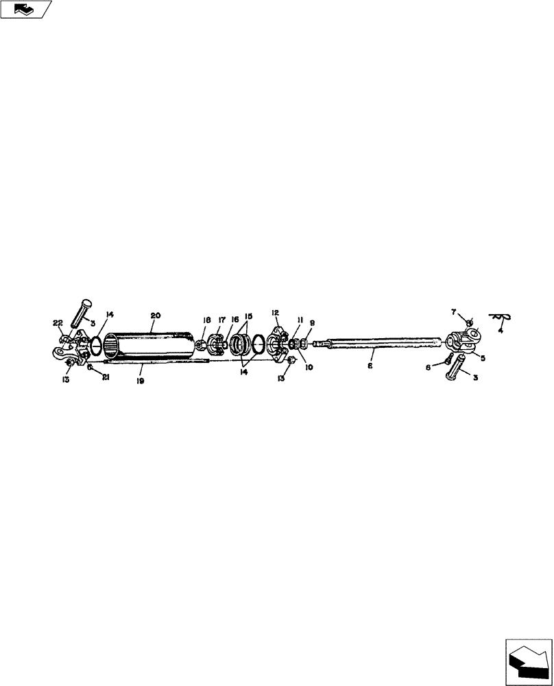 Схема запчастей Case IH 900 SERIES - (35.100.04) - HYDRAULIC CYLINDER ASSEMBLY (35) - HYDRAULIC SYSTEMS