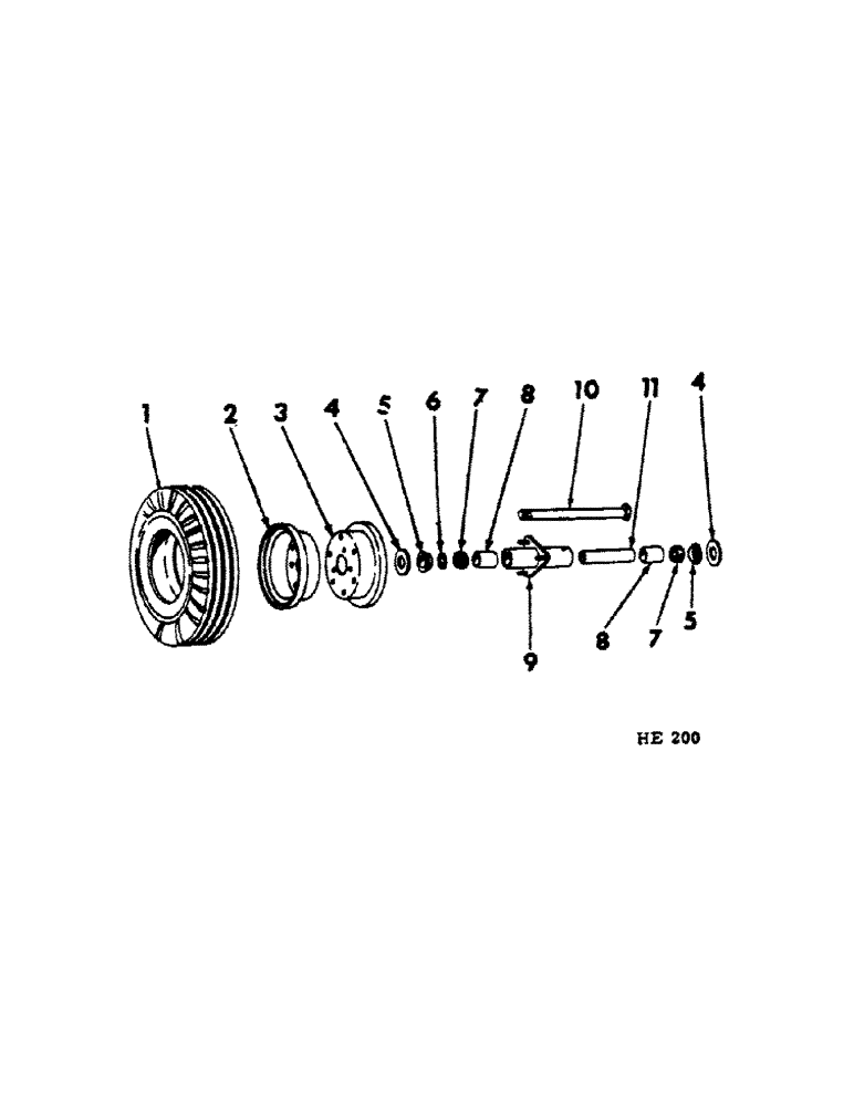 Схема запчастей Case IH 100 - (B-36[1]) - DRILL TRANSPORTING WHEEL, SPECIAL 