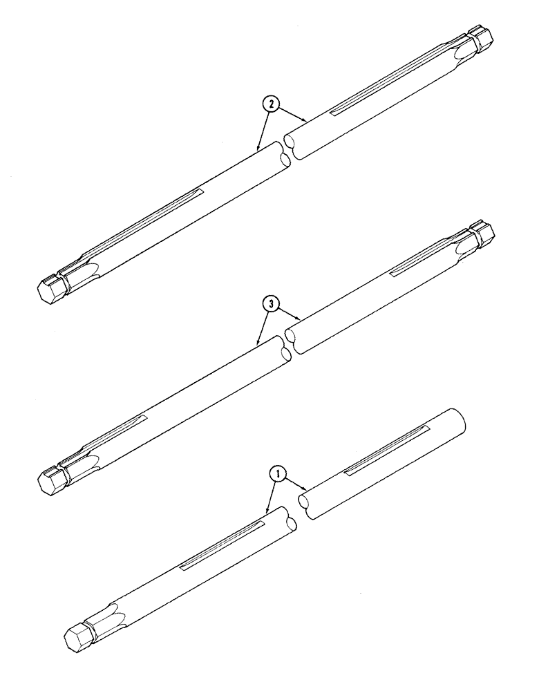 Схема запчастей Case IH 1063 - (09-07) - FEEDER JACKSHAFT 1982 SEASON AND PRIOR COMBINES (09) - CHASSIS