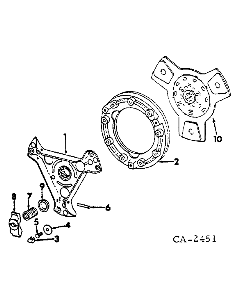 Схема запчастей Case IH 674 - (07-05) - DRIVE TRAIN, CLUTCH (04) - Drive Train