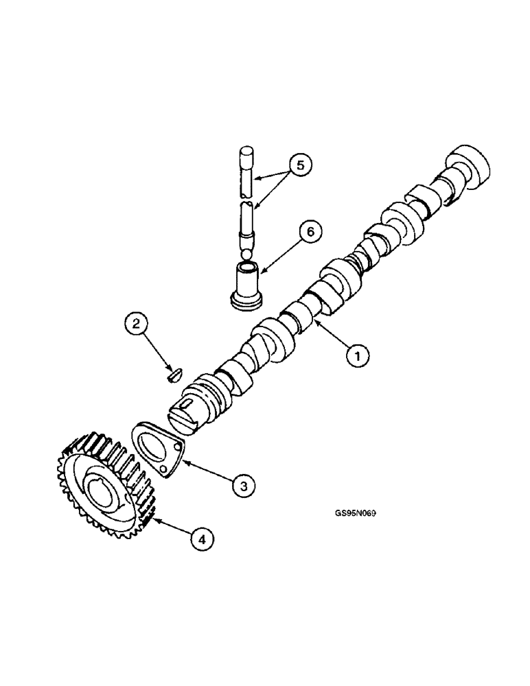 Схема запчастей Case IH D-360 - (9B-12) - CAMSHAFT AND RELATED PARTS 