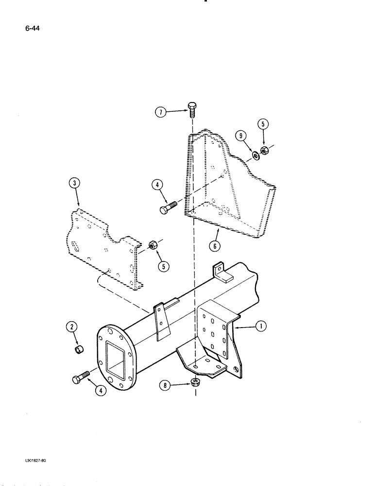 Схема запчастей Case IH 1620 - (6-44) - DRIVE AXLE (03) - POWER TRAIN