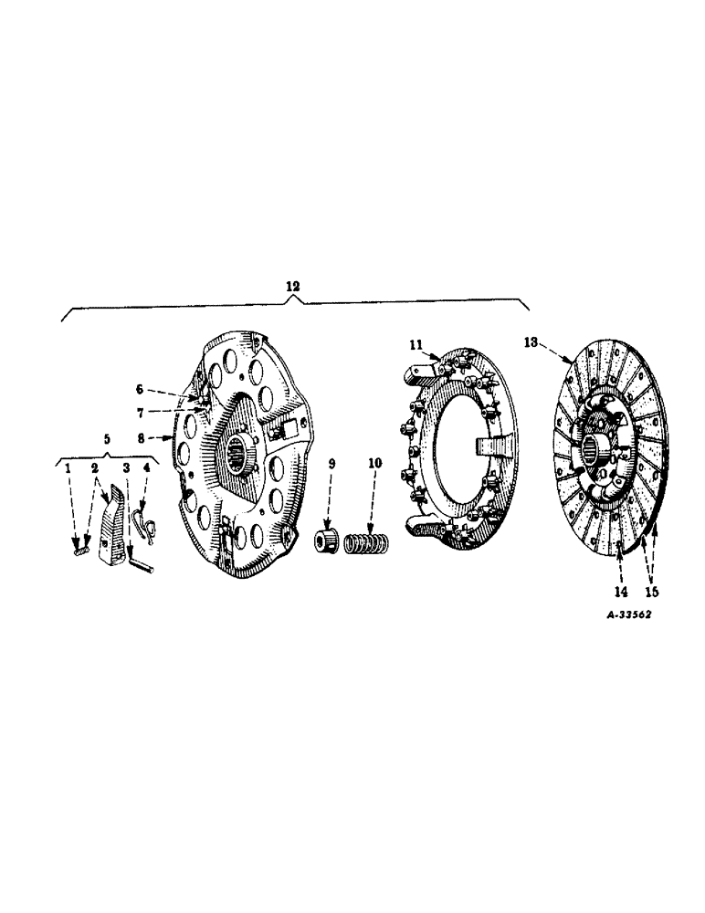 Схема запчастей Case IH SUPER M-TA - (234) - CHASSIS, CLUTCH, ROCKFORD, FOR TRACTORS 60001 UP (12) - CHASSIS