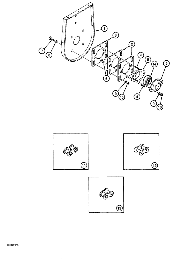 Схема запчастей Case IH AFS - (02-30) - GRAIN ELEVATOR - OUTER BOOT AND ELEVATOR SLIDE ADJUSTER (2188, 2388 COMBINES) (55) - ELECTRICAL SYSTEMS