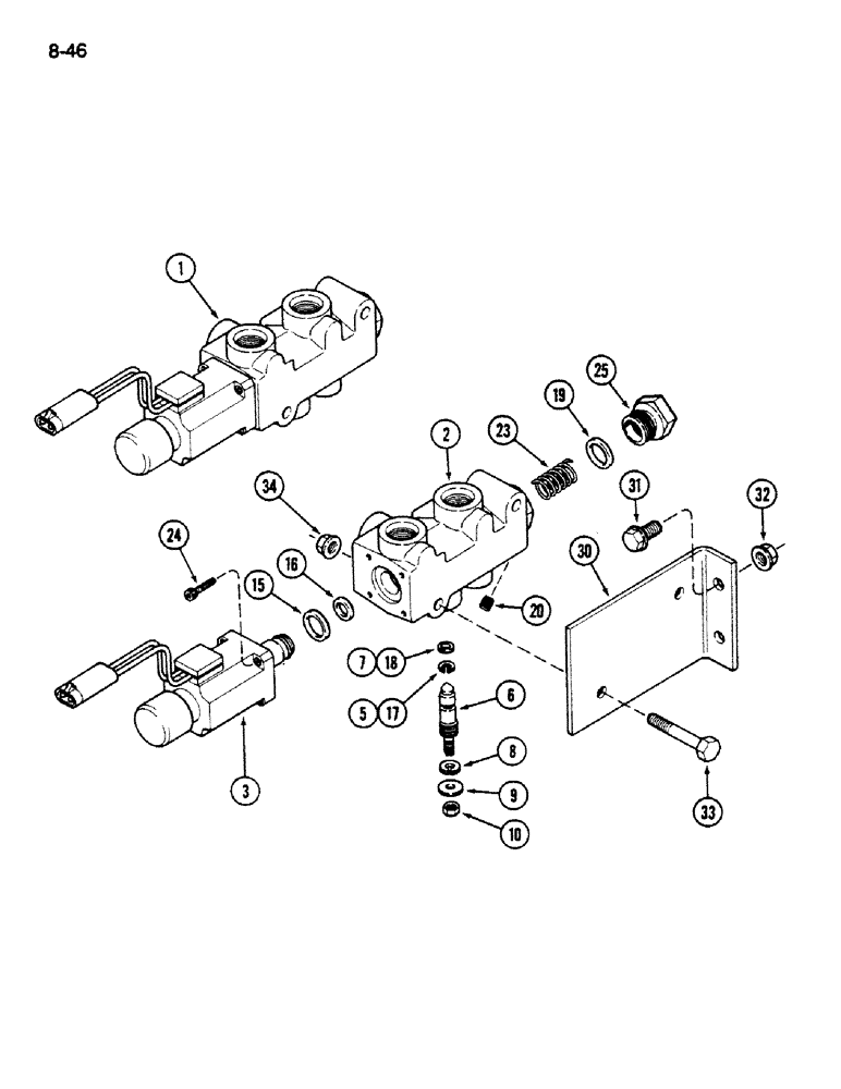 Схема запчастей Case IH 1620 - (8-046) - HYDRAULIC REEL DRIVE AND MOUNTING (07) - HYDRAULICS