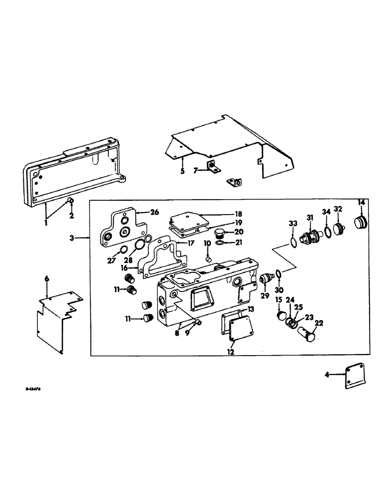 Схема запчастей Case IH 21206 - (F-03) - HYDRAULIC SYSTEM, SEAT SUPPORTS AND HYDRAULIC COMPONENTS (07) - HYDRAULIC SYSTEM