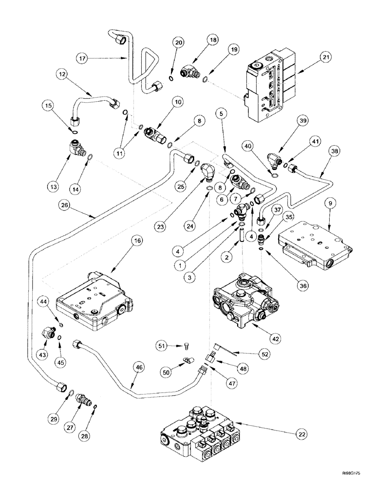 Схема запчастей Case IH MX180 - (8-016) - HYDRAULIC SYSTEM, TRANSMISSION CONTROL (08) - HYDRAULICS