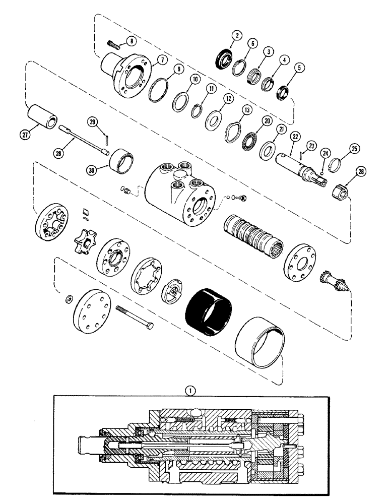 Схема запчастей Case IH 1570 - (088) - A141905 STEERING PUMP (05) - STEERING