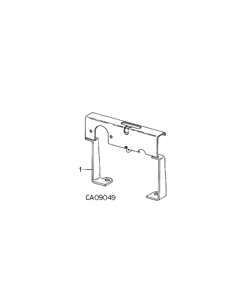 Схема запчастей Case IH 7288 - (09-09[B]) - FRAME, UPPER LINK STORAGE BRACKET TRACTORS WITHOUT AUXILIARY FUEL TANK (12) - FRAME