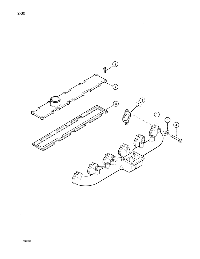 Схема запчастей Case IH 7130 - (2-032) - MANIFOLDS, 6T-830 ENGINE (02) - ENGINE