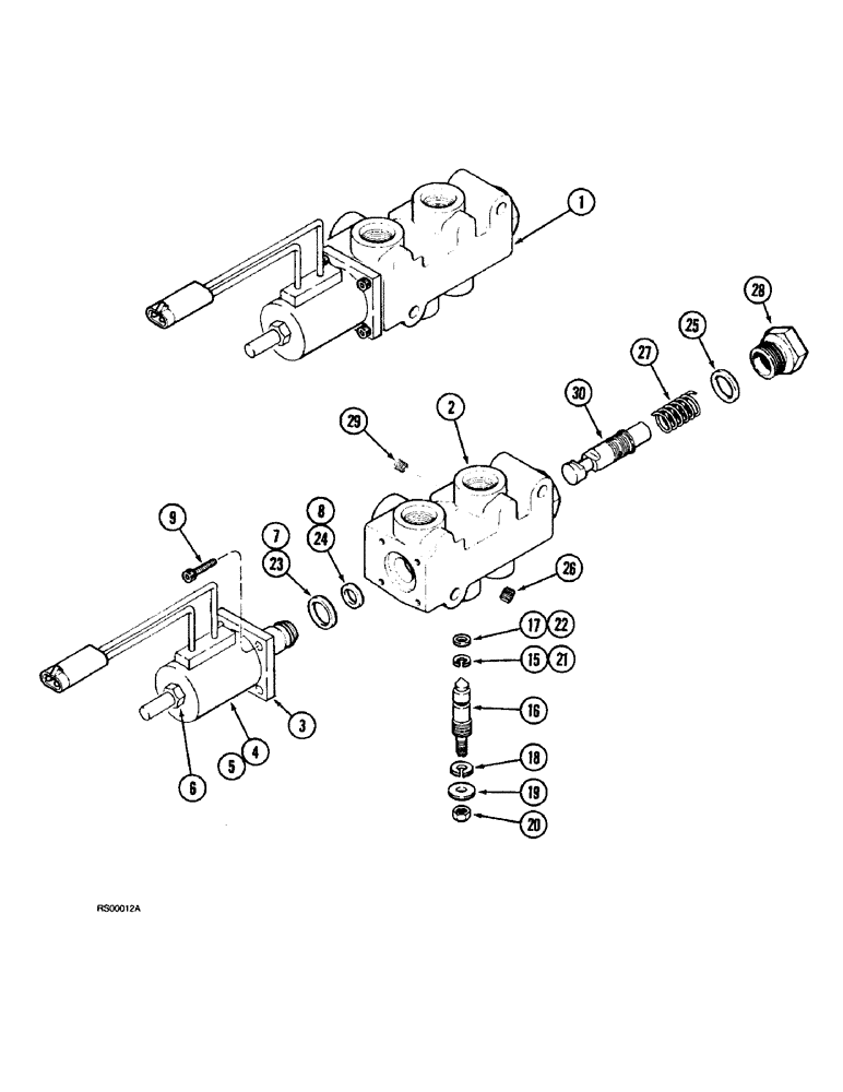 Схема запчастей Case IH 1015 - (8-14) - PICKUP DRIVE, SPEED CONTROL VALVE ASSEMBLY (35) - HYDRAULIC SYSTEMS