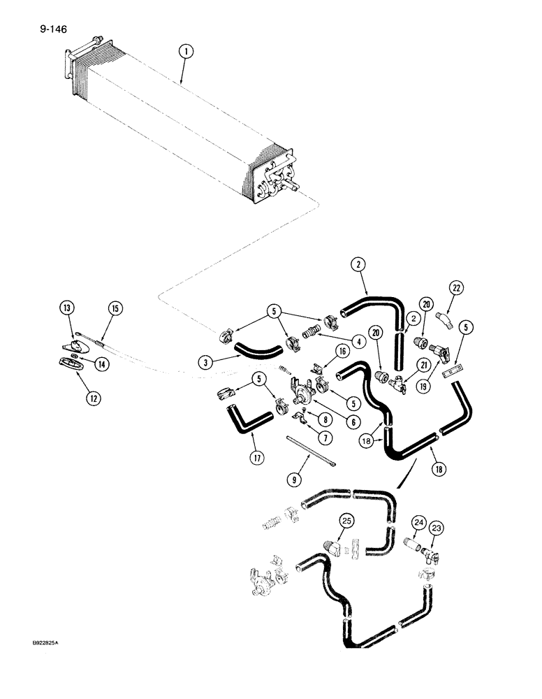 Схема запчастей Case IH 7150 - (9-146) - CAB HEATER (09) - CHASSIS/ATTACHMENTS