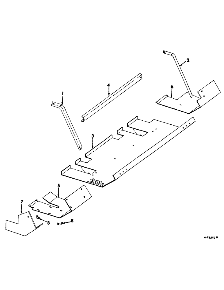 Схема запчастей Case IH 315 - (R-29) - SEPARATOR, FAN BOTTOM SHIELDS Separation