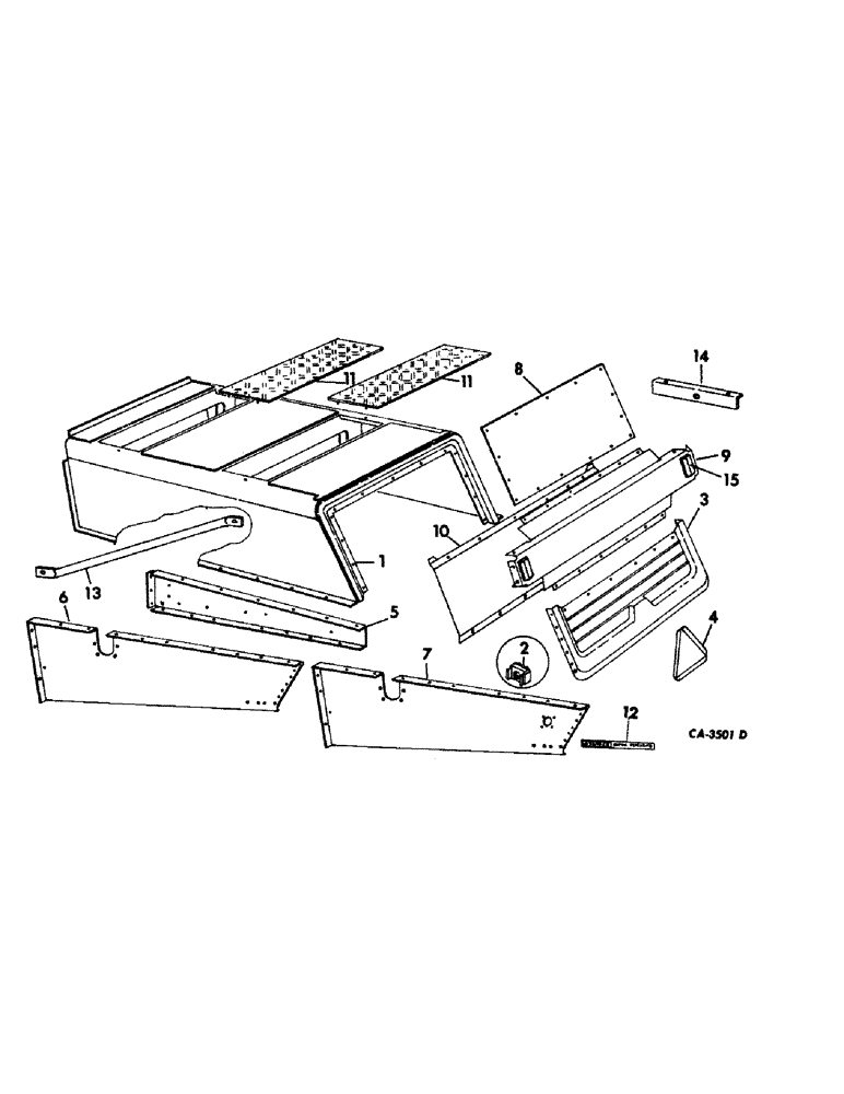 Схема запчастей Case IH 815 - (20-03) - SEPARATOR, SEPARATOR HOOD Separation