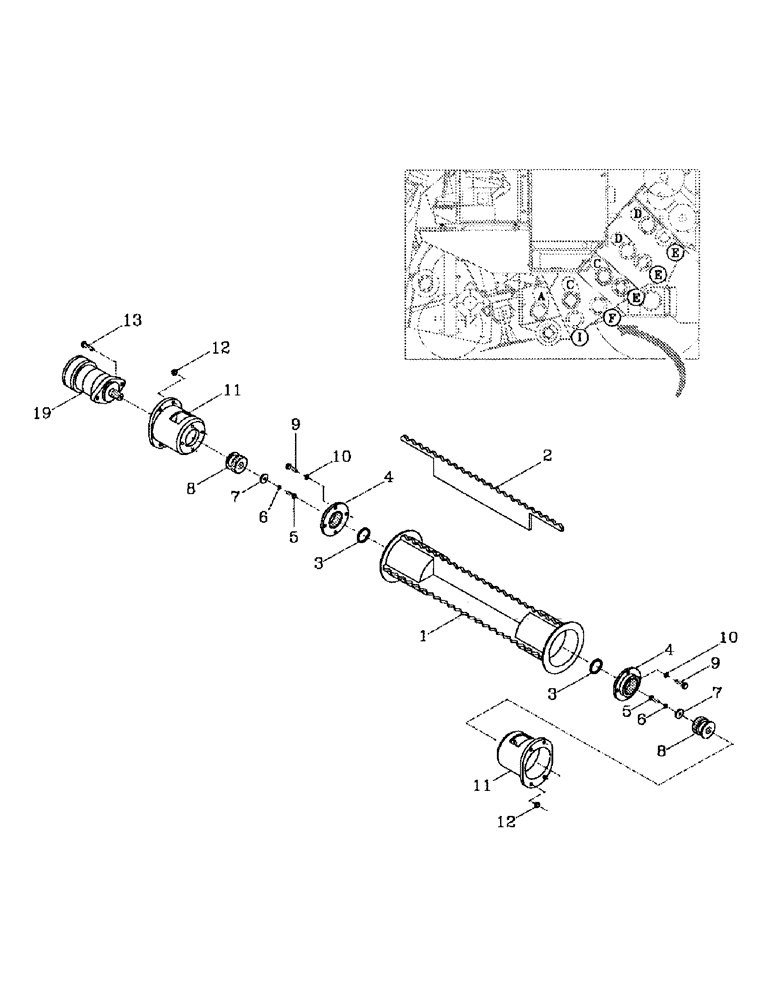 Схема запчастей Case IH 7700 - (A05-05) - BOTTOM ROLLERS, LOWER F Mainframe & Functioning Components