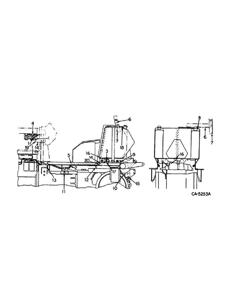 Схема запчастей Case IH 886 - (12-11) - POWER, FUEL PIPE CONNECTIONS Power