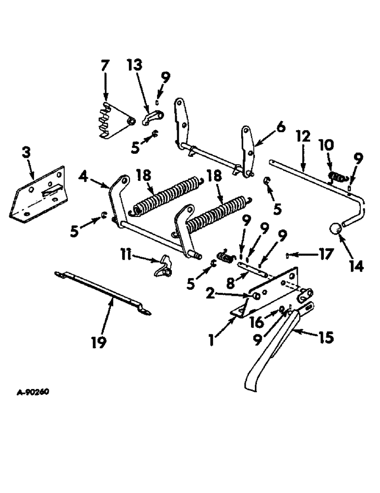 Схема запчастей Case IH 21026 - (13-12) - SUPERSTRUCTURE, ADJUSTABLE SEAT BASE (05) - SUPERSTRUCTURE