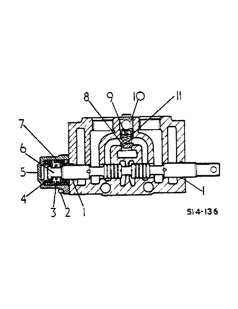 Схема запчастей Case IH 574 - (10-044) - DOUBLE ACTING AUXILIARY VALVE ASSY, 574 UP TO S/N 010991, 2500 UP TO S/N 000629 (07) - HYDRAULICS