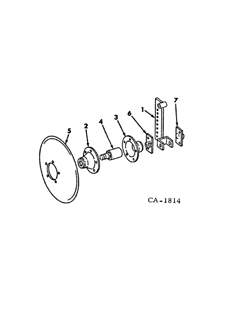 Схема запчастей Case IH 400 - (A-056[A]) - DISK FURROWING ATTACHMENT, 12 IN., ONE PER ROW 