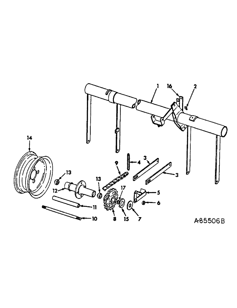 Схема запчастей Case IH 56-SERIES - (N-20) - FRAME AND WHEEL, 2 ROW PLANTER W/SERIAL NO. 9600 AND ABOVE 